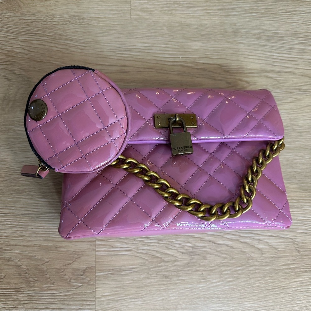 Pink Quilted Chain Bag